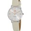 Reloj Marea Mujer de movimiento Japonés de 2 Agujas con Esfera Plateada y Detalles Rose Gold